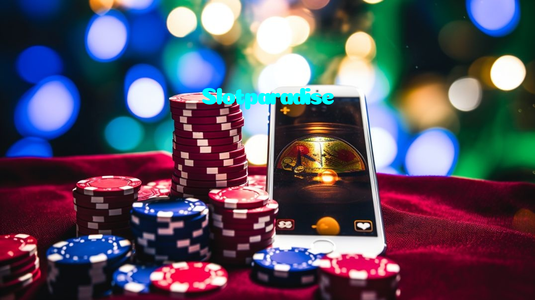 Slotparadise casino presented on mobile device in Pakistan with slots and live games